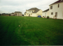 perfectly clean lawn sprinkler installation